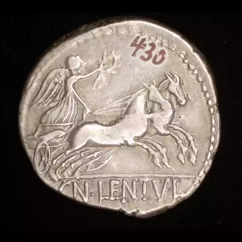 Cn. Lentulus Clodianus, AR Denarius