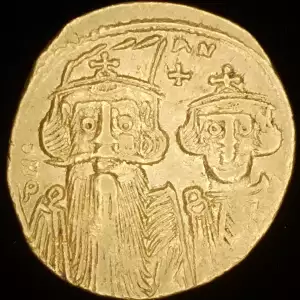 Constans II w/ Constantine IV, AV Solidus