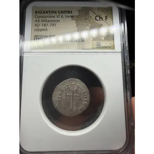 Constantine VI w/ Irene of Athens, AR Miliaresion