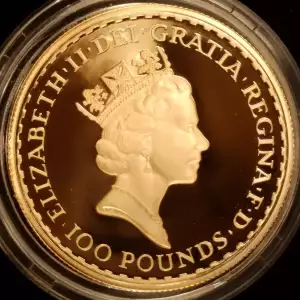 Gold Britannia 1 oz 100 Pounds Proof