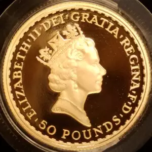 Gold Britannia 1/2 oz 50 Pounds Proof