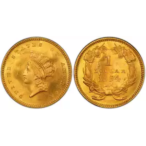 Gold Dollar (1849 - 1889) - Type 2