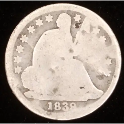 Half Dimes---Liberty Seated 1837-1873-Silver- 0.5 Dime (2)