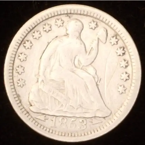 Half Dimes---Liberty Seated 1837-1873-Silver- 0.5 Dime (2)