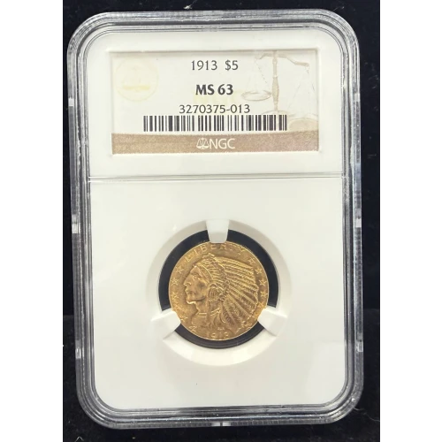 Half Eagles---Indian Head 1908-1929 -Gold- 5 Dollar (4)