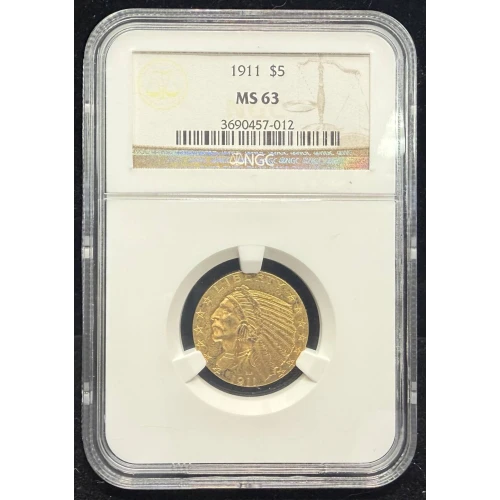 Half Eagles---Indian Head 1908-1929 -Gold- 5 Dollar (4)