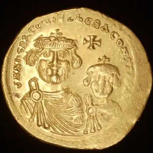 Heraclius w/ Heraclius Constantine, AV Solidus