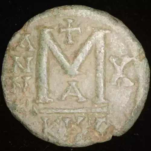Justin II w/ Sophia, AE Follis (2)