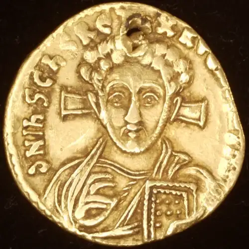 Justinian II 'Rhinotmetos', 2nd Reign, AV Solidus