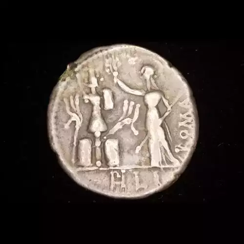 M. Furius L.f. Philus, AR Denarius