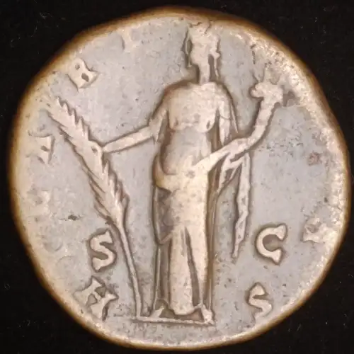 Marcus Aurelius (As Caesar), AE Sestertius
Coin