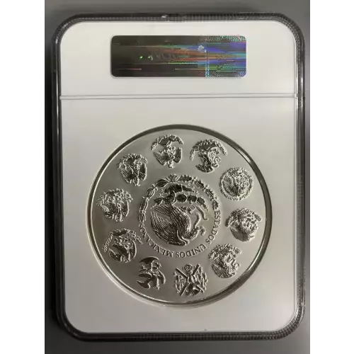 MEXICO Aztec Calendar 1Kilo Reverse Proof (2)