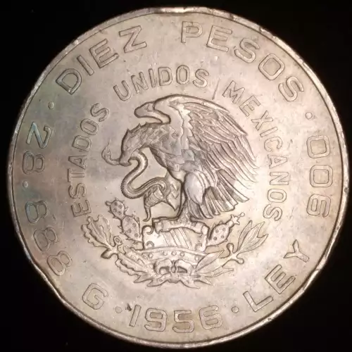 MEXICO Silver 10 PESOS (2)