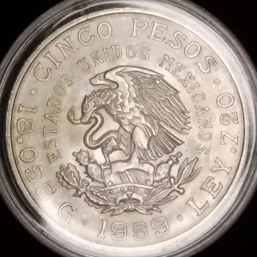 MEXICO Silver 5 PESOS