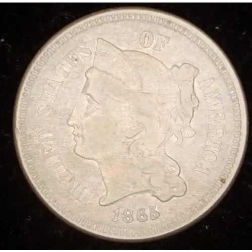Nickel Three Cent Pieces 1865-1889