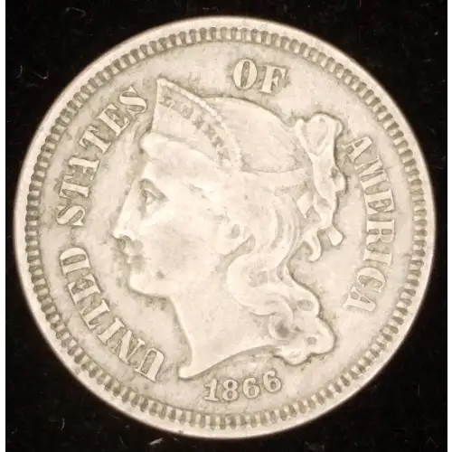 Nickel Three Cent Pieces 1865-1889