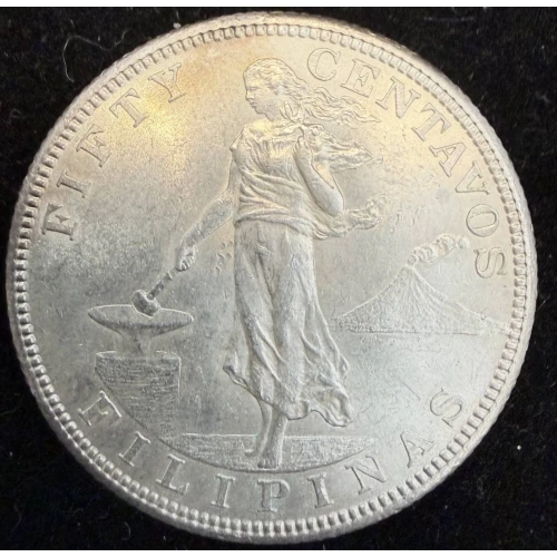 PHILIPPINES Silver 50 CENTAVOS