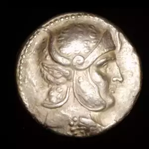 Seleukos I Panther Helmet, AR Tetradrachm