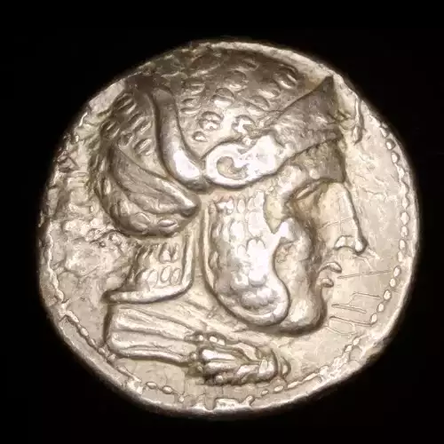 Seleukos I Panther Helmet, AR Tetradrachm
