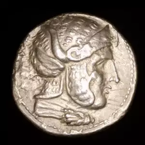 Seleukos I Panther Helmet, AR Tetradrachm
