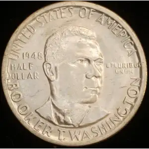 Classic Commemorative Silver--- Booker T. Washington Memorial 1946-1951-Silver- 0.5 Dollar