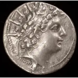 144-142 BC Antiochus VI, AR Drachm Good VF