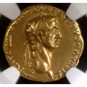Claudius, AV Aureus NGC VF 4/5 2/5