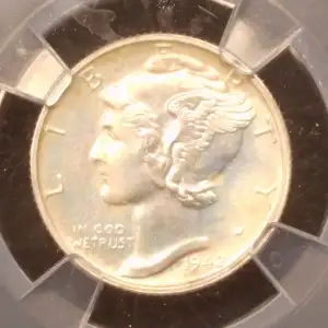 Dimes---Winged Liberty Head or Mercury 1916-1945 -Silver- 1 Dime (2)