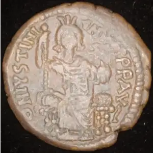 Justinian I 'the Great', AE Follis