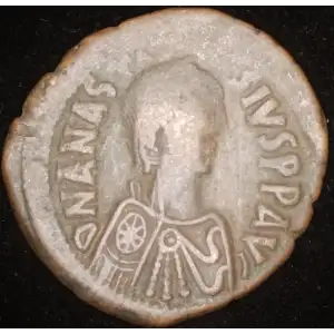 Anastasius I 'Dicorus', AE Follis