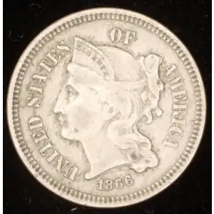 Nickel Three Cent Pieces 1865-1889