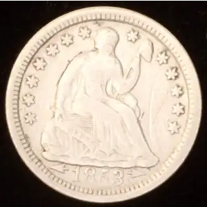 Half Dimes---Liberty Seated 1837-1873-Silver- 0.5 Dime (2)