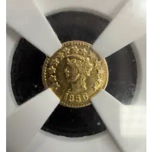 1856 Territorial Gold California Small Denom Liberty Head NGC MS-63 Liberty - Bear #2a OCTAG  (2)