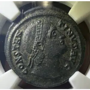 Constantine I 'the Great', AE2/3 Nummus NGC Ch AU 5/5 4/5 (2)