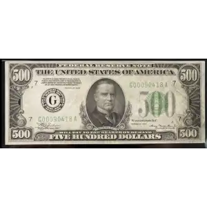 $500 1934  High Denomination Notes 2201-G (2)