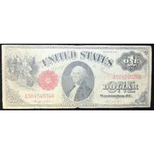 $1 1917 Small Red, scalloped Legal Tender Issues 36