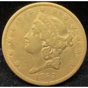 1863 S Double Eagles Liberty Head VF Civil War (2)