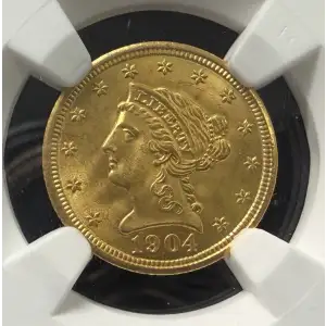1904 $2.50 Gold Liberty Head Quarter Eagle NGC MS-65
