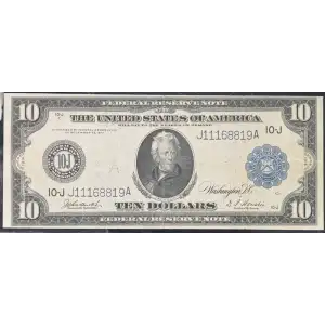 $10 1914 Blue Seal Federal Reserve Notes 942 (3)