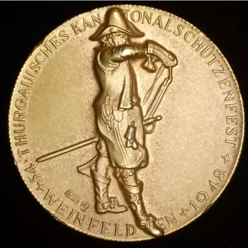 Swiss 1948 Shooting Medallion