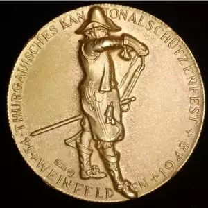 Swiss 1948 Shooting Medallion