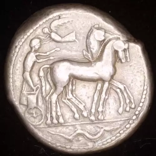 Syracuse, Deinomenid Tyranny, AR Tetradrachm