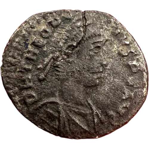 Theodosius I 'the Great', AR Half Siliqua