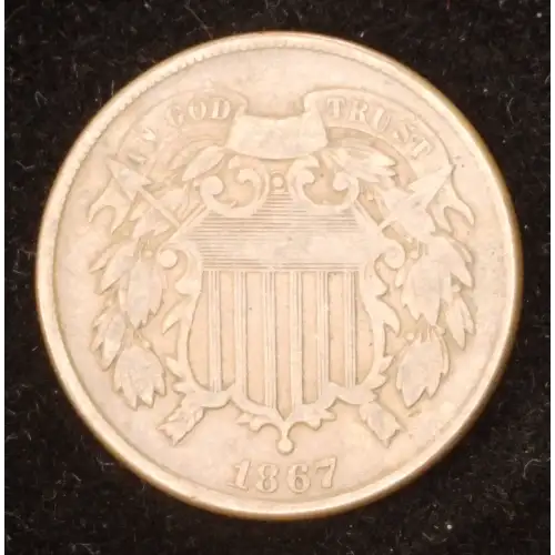 Two cent pieces-Two cent pieces 1864-73 -Copper (2)
