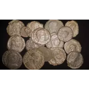 Valentinian and Theodosian Dynasties, 16 AE Coin Lot