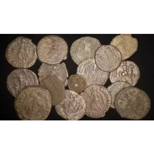 Valentinian and Theodosian Dynasties, 16 AE Coin Lot