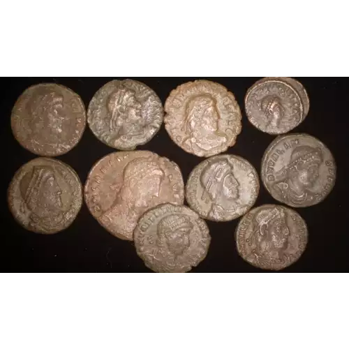 Valentinian Dynasty, 10 AE Coin Lot 