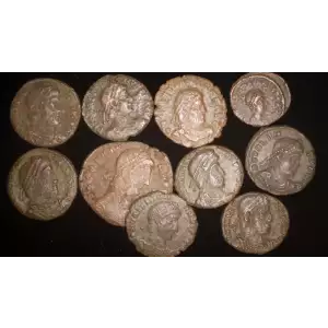 Valentinian Dynasty, 10 AE Coin Lot 