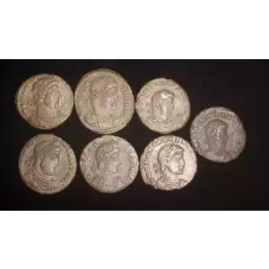 Valentinian Dynasty, 7 AE Coin Lot